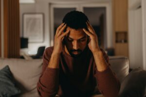 person affected by seasonal change